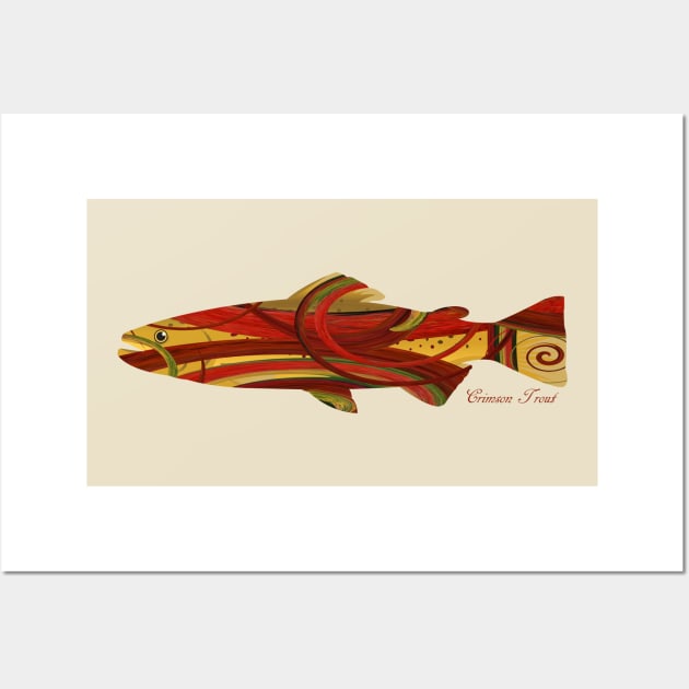 Crimson Trout Wall Art by Whisperingpeaks